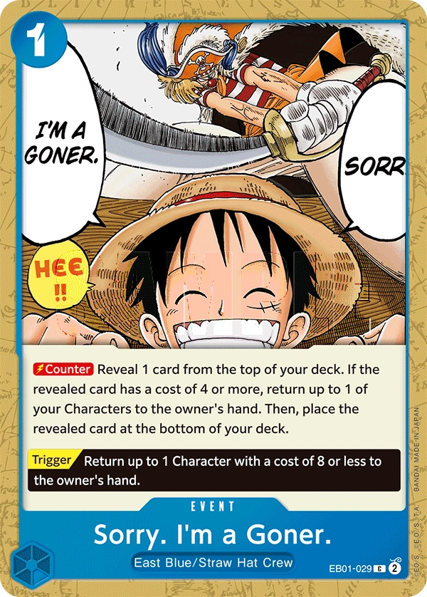 Carta Sorry. I'm a Goner. (EB01-029)