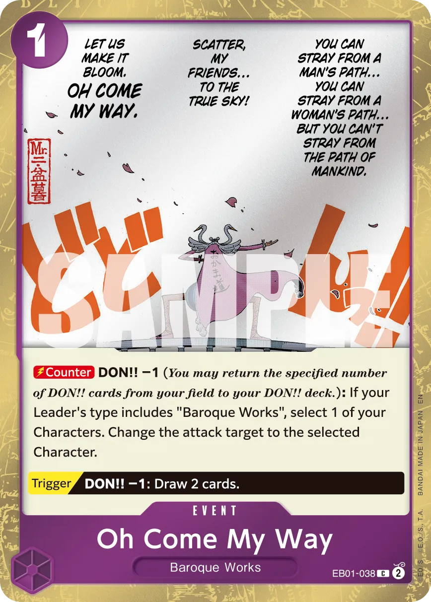 Carta Oh Come My Way (EB01-038)