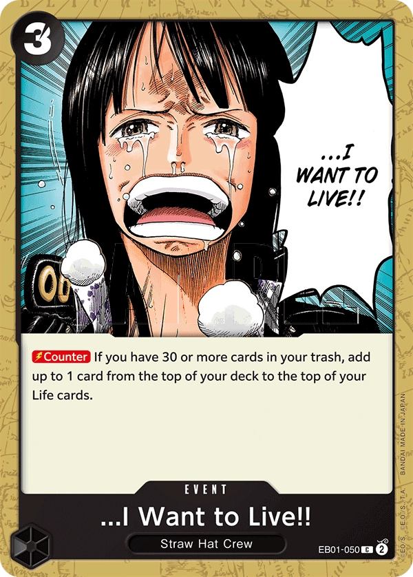 Carta ...I Want to Live!! (EB01-050)