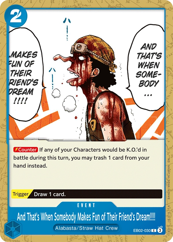 Carta And That's When Somebody Makes Fun of Their Friend's Dream!!!! (EB02-030)