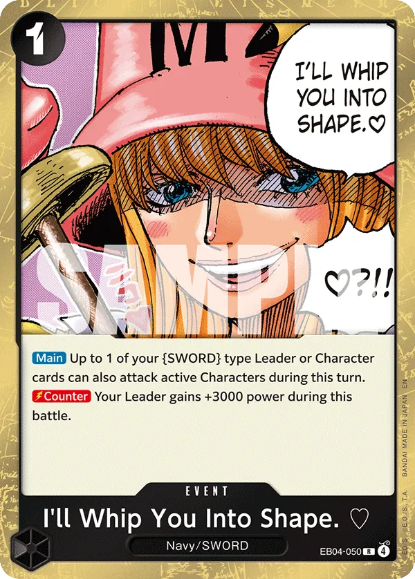 Carta I'll Whip You Into Shape. ♡ (EB04-050)