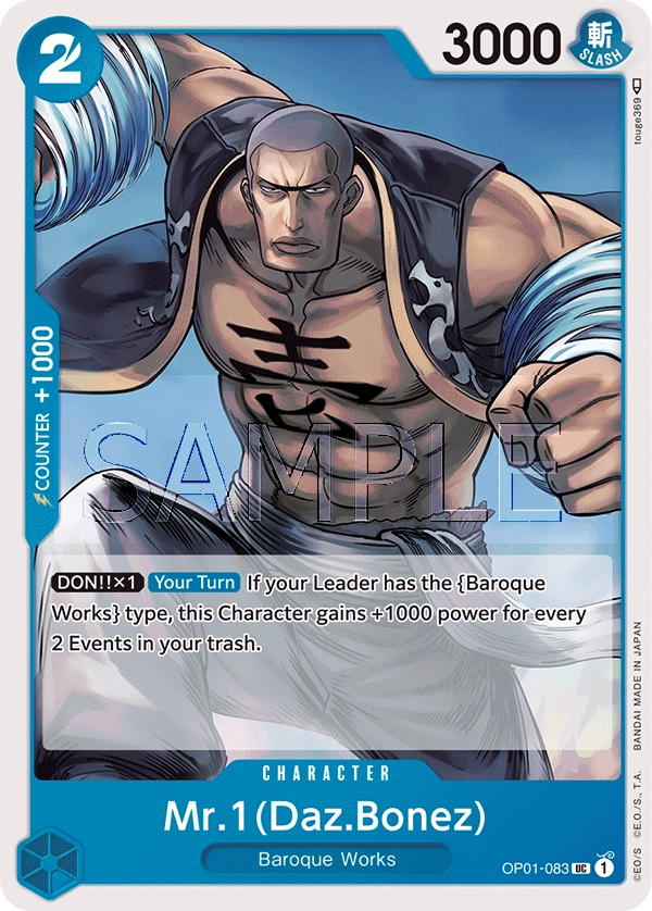 Carta Mr.1(Daz.Bonez) (OP01-083)