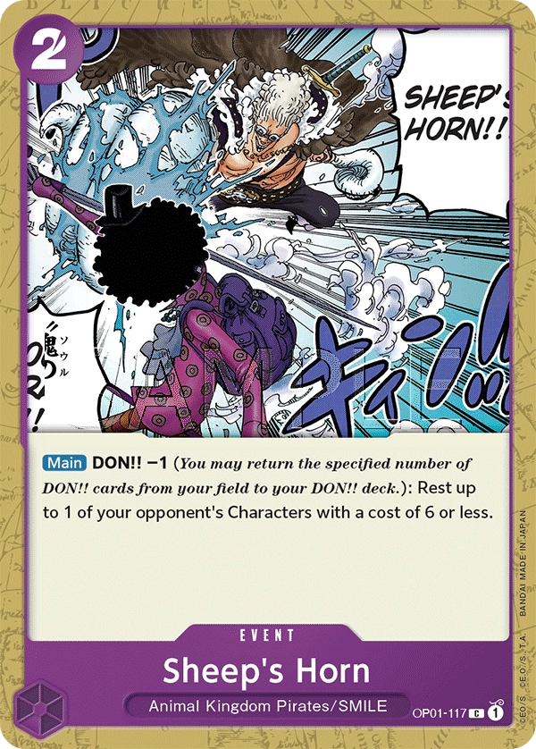 Carta Sheep's Horn (OP01-117)