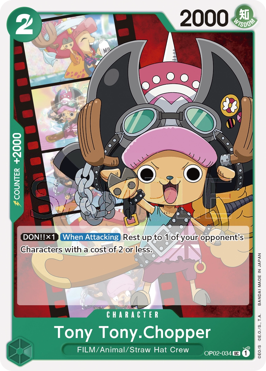 Carta Tony Tony.Chopper (OP02-034)