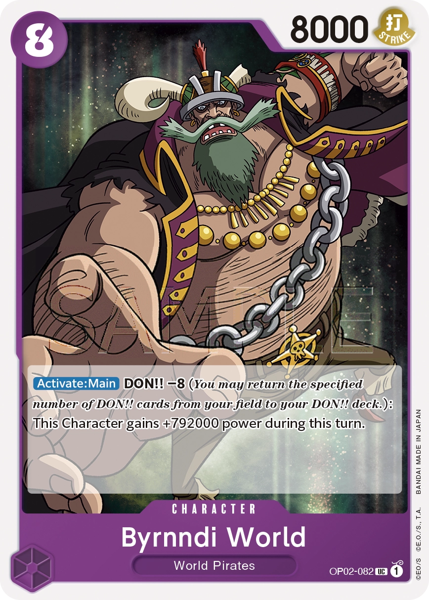 Carta Byrnndi World (OP02-082)