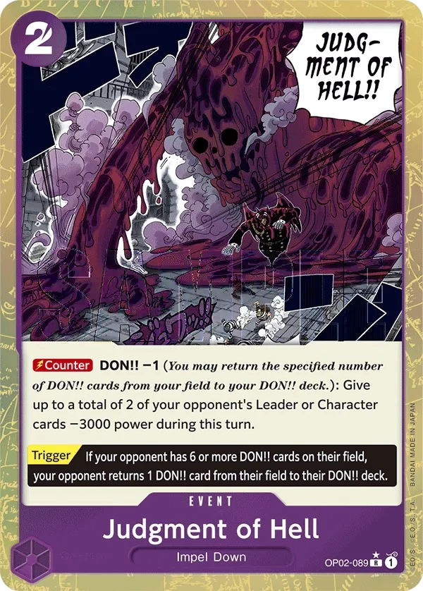 Carta Judgment of Hell (OP02-089)