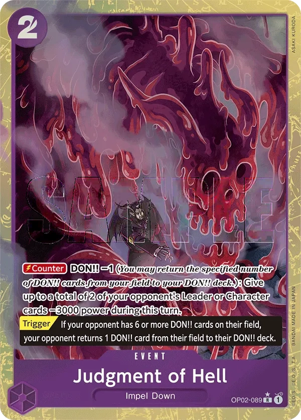 Carta Judgment of Hell (OP02-089)