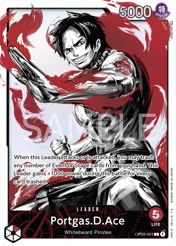 Carta Portgas.D.Ace (OP03-001)