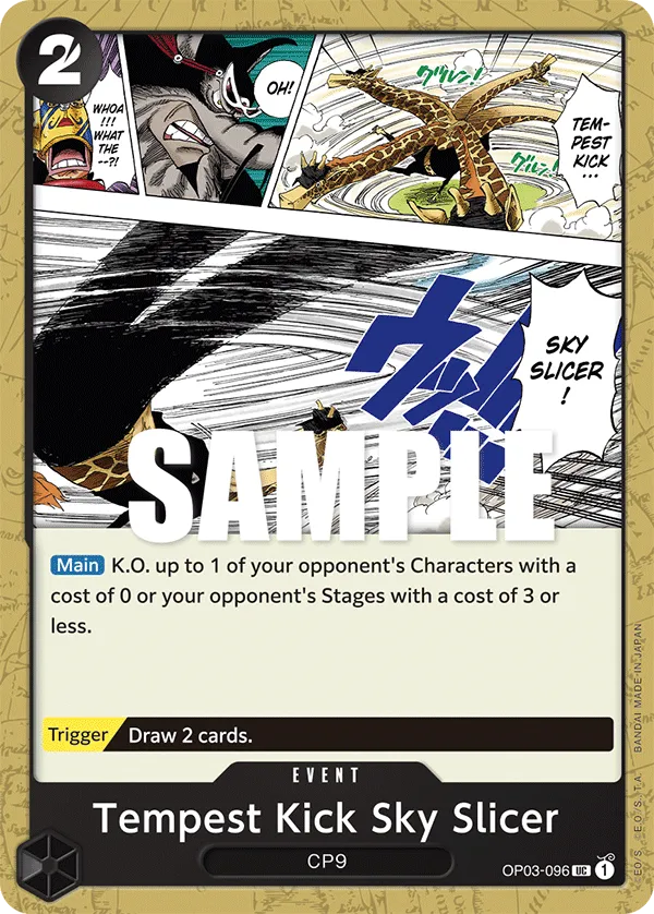 Carta Tempest Kick Sky Slicer (OP03-096)