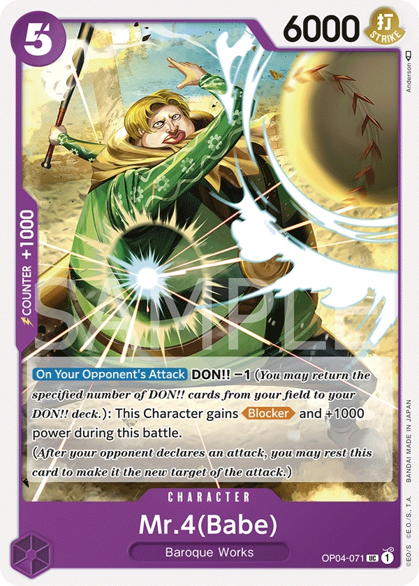 Carta Mr.4(Babe) (OP04-071)