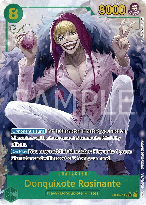 Carta Donquixote Rosinante (OP04-119)