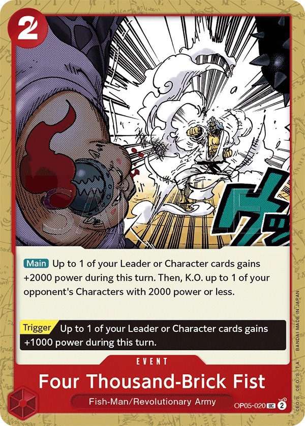 Carta Four Thousand-Brick Fist (OP05-020)