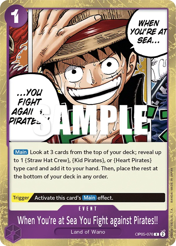 Carta When You're at Sea You Fight against Pirates!! (OP05-076)