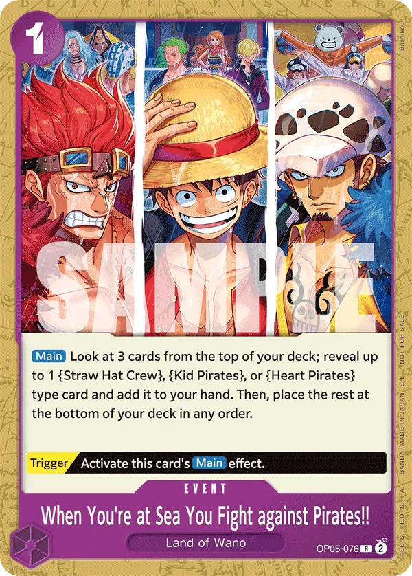 Carta When You're at Sea You Fight against Pirates!! (OP05-076)