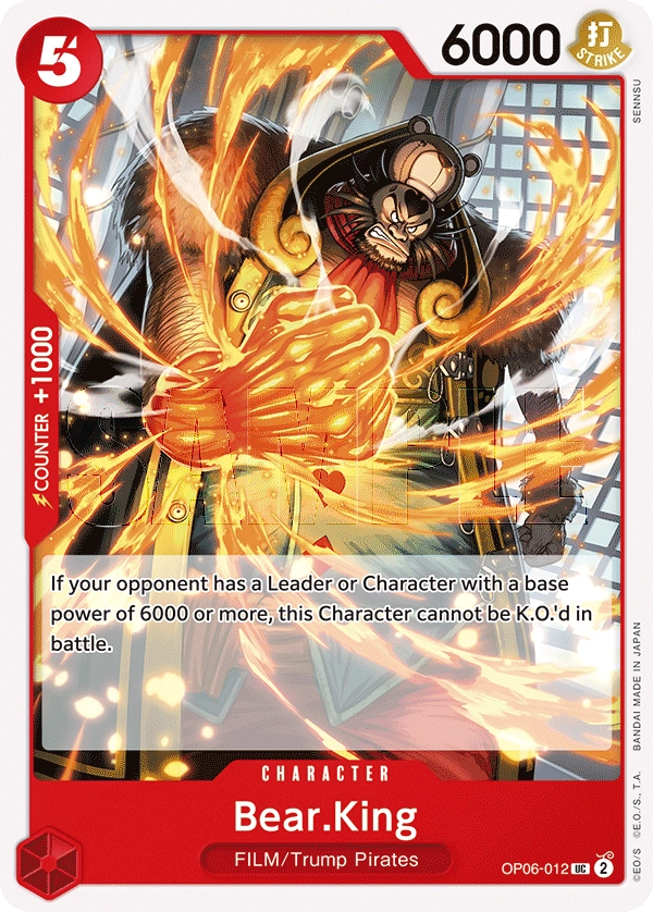 Carta Bear.King (OP06-012)