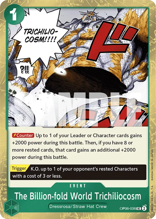 Carta The Billion-fold World Trichiliocosm (OP06-038)