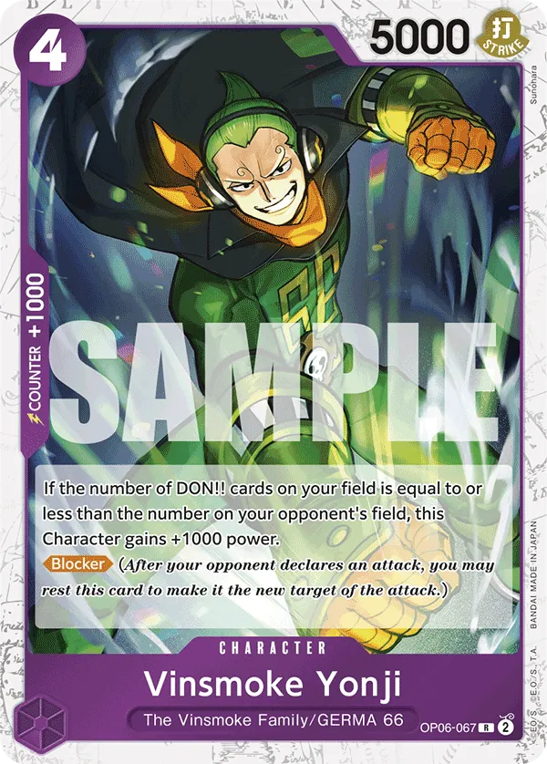 Carta Vinsmoke Yonji (OP06-067)