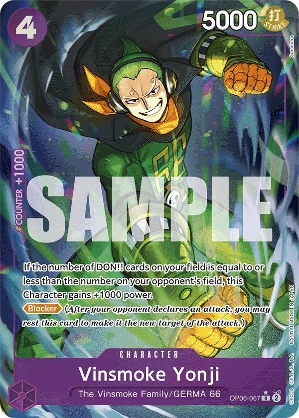 Carta Vinsmoke Yonji (OP06-067)