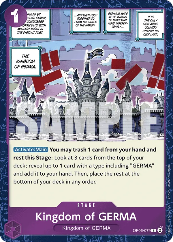 Carta Kingdom of GERMA (OP06-079)