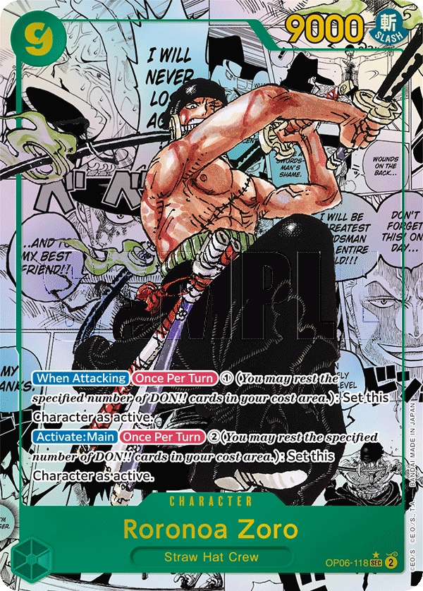 Carta Roronoa Zoro (Parallel) (OP06-118)