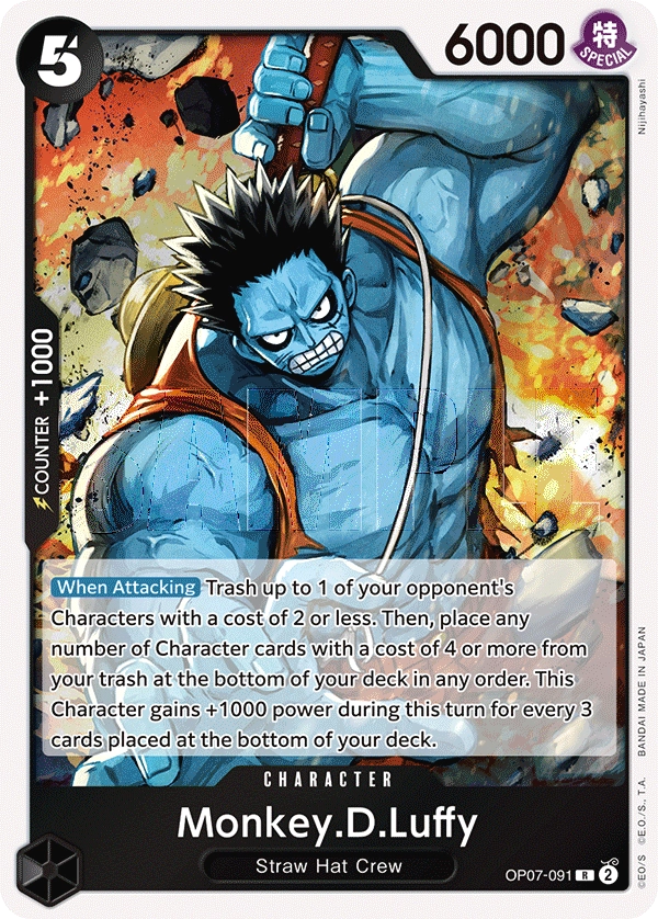Carta Monkey.D.Luffy (OP07-091)