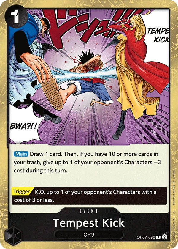 Carta Tempest Kick (OP07-096)