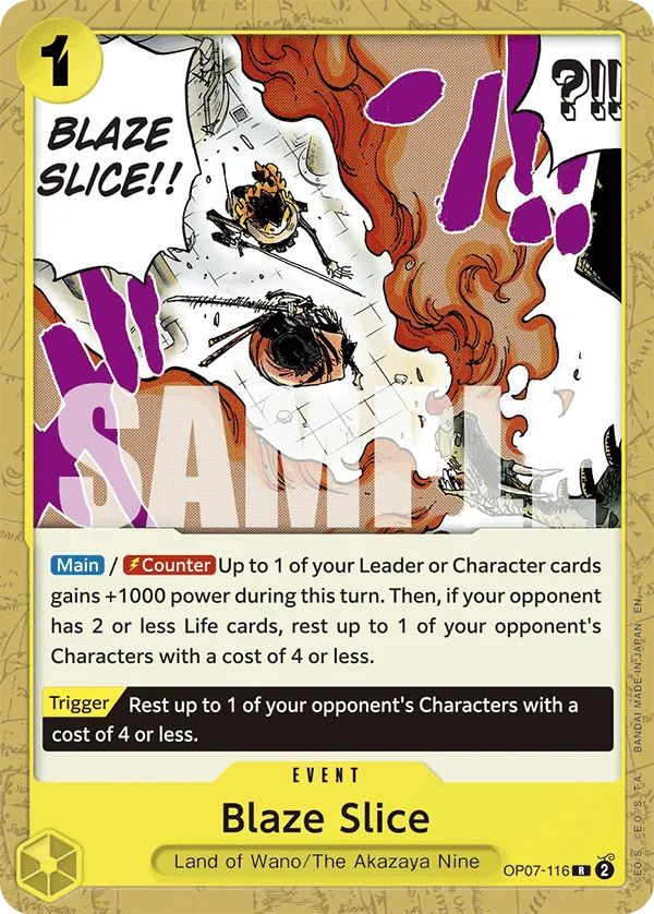 Carta Blaze Slice (OP07-116)