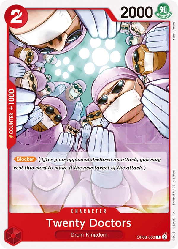 Carta Twenty Doctors (OP08-003)