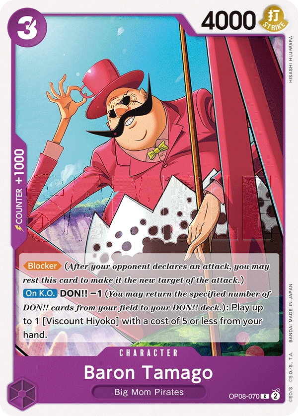 Carta Baron Tamago (OP08-070)