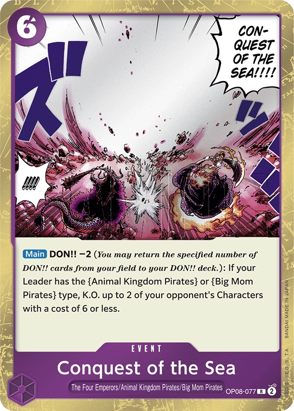 Carta Conquest of the Sea (OP08-077)