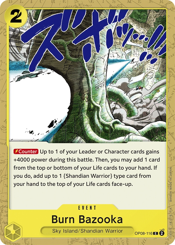 Carta Burn Bazooka (OP08-116)