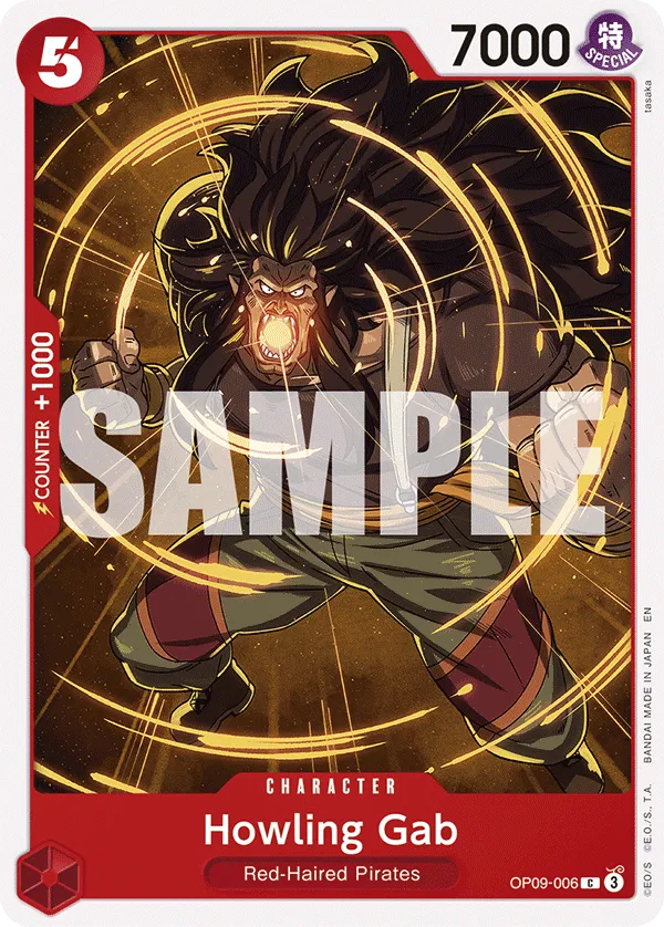Carta Howling Gab (OP09-006)
