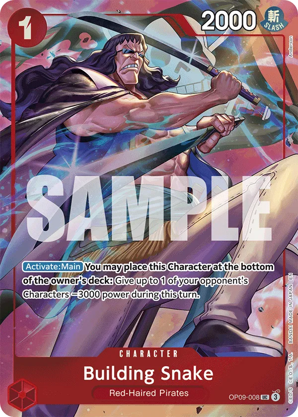 Carta Building Snake (OP09-008)
