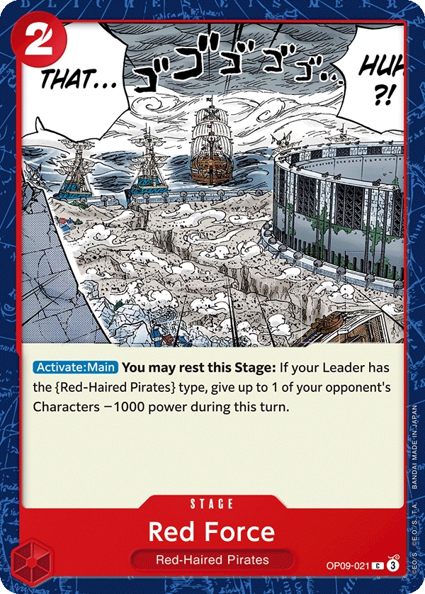 Carta Red Force (OP09-021)