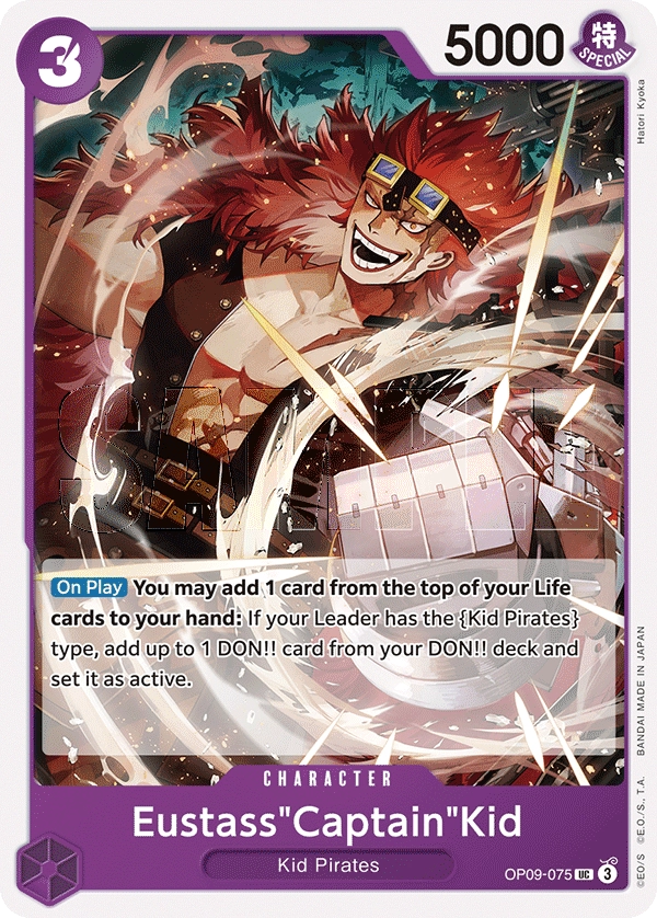 Carta Eustass"Captain"Kid (OP09-075)