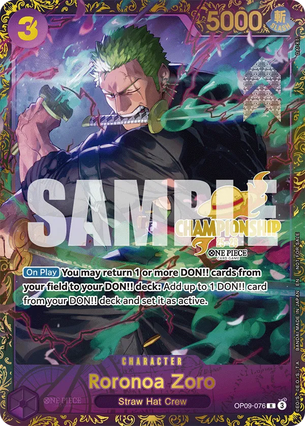 Carta Roronoa Zoro (OP09-076)