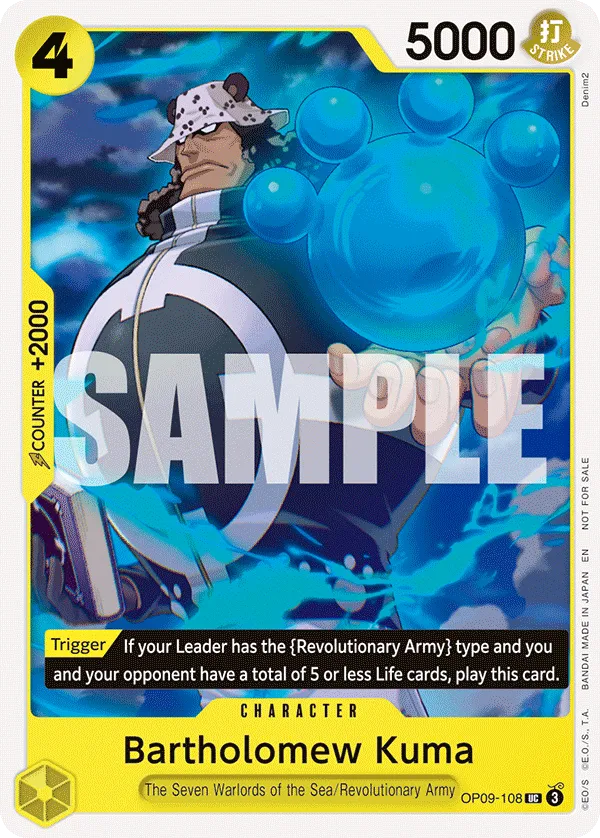 Carta Bartholomew Kuma (OP09-108)