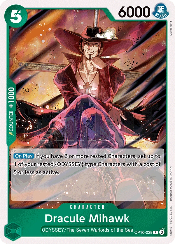 Carta Dracule Mihawk (OP10-029)