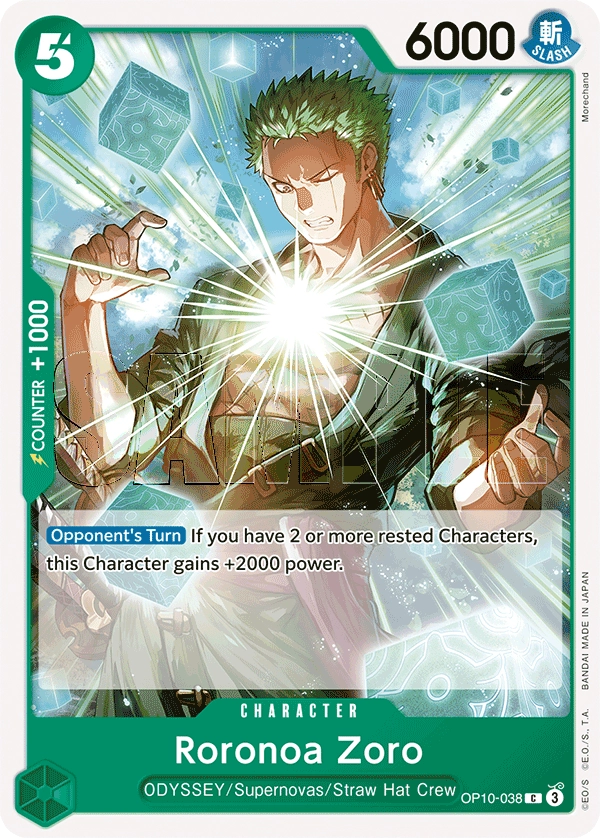 Carta Roronoa Zoro (OP10-038)