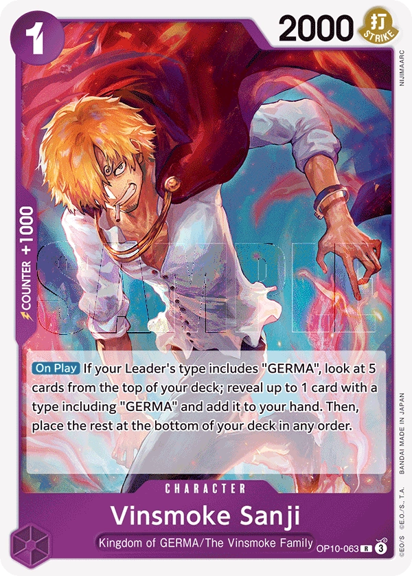 Carta Vinsmoke Sanji (OP10-063)
