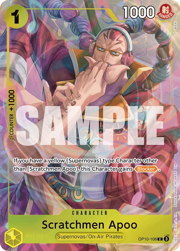 Carta Scratchmen Apoo (OP10-108)