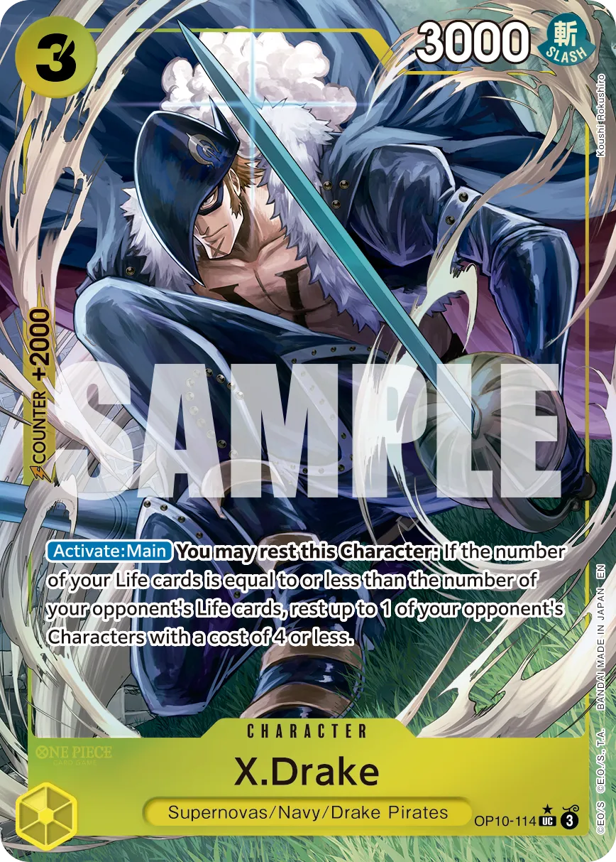 Carta X.Drake (OP10-114)