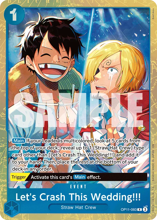 Carta Let's Crash This Wedding!!! (OP11-060)