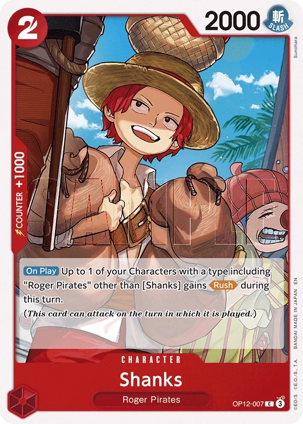 Carta Shanks (OP12-007)