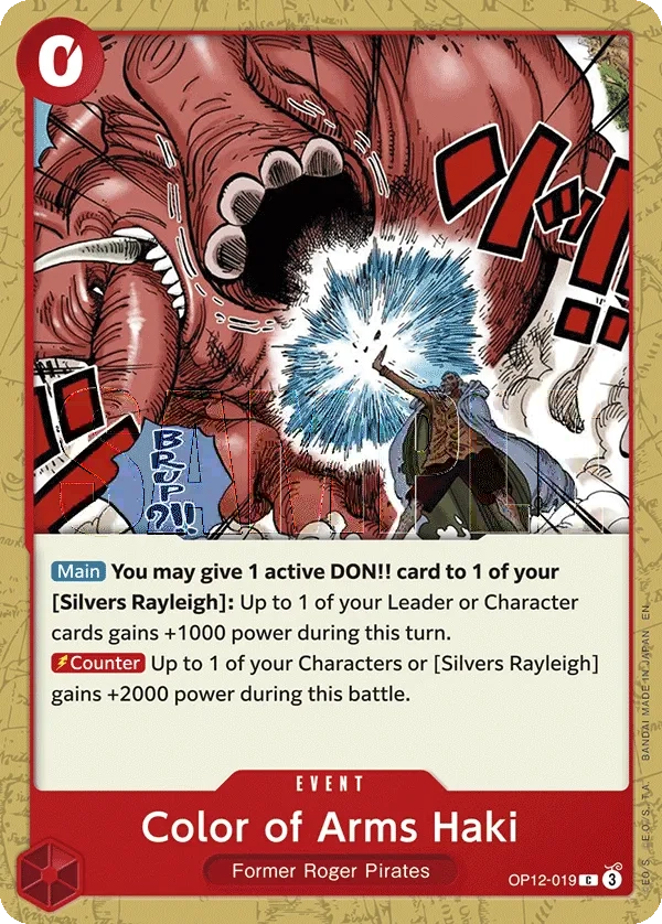 Carta Color of Arms Haki (OP12-019)