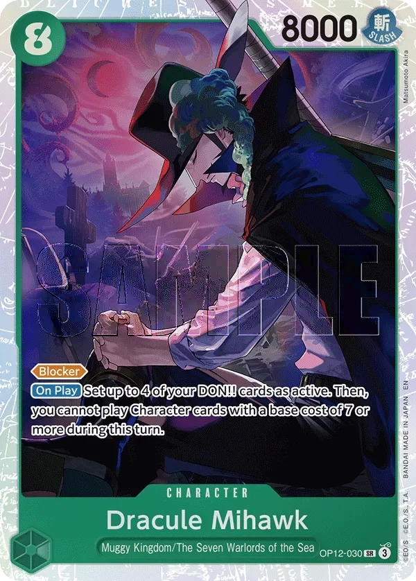 Carta Dracule Mihawk (OP12-030)
