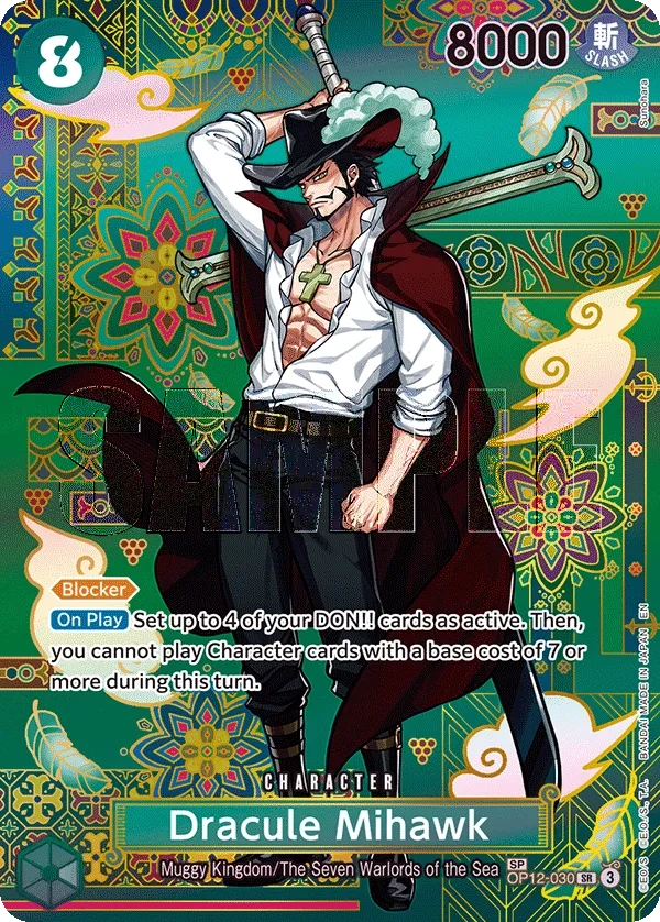 Carta Dracule Mihawk (OP12-030)