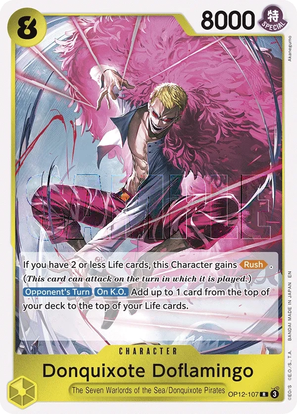 Carta Donquixote Doflamingo (OP12-107)