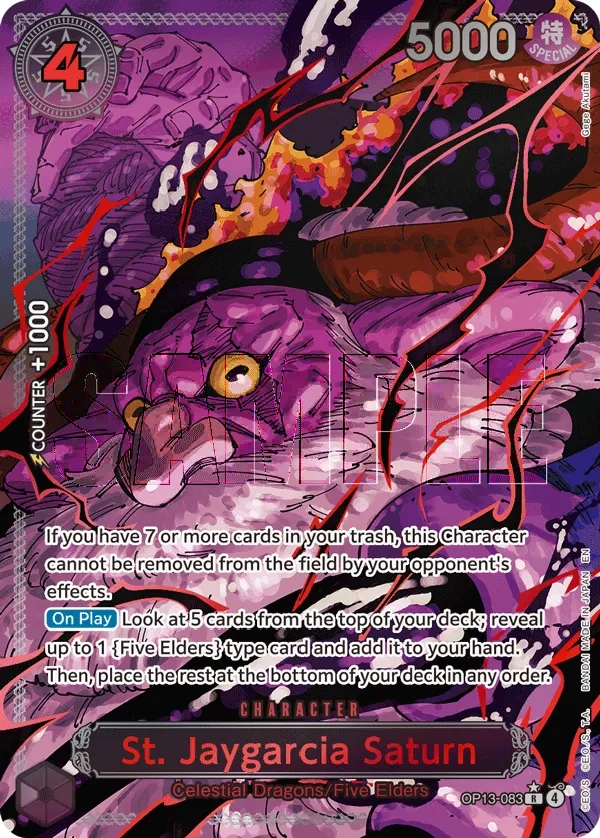 Carta St. Jaygarcia Saturn (OP13-083)
