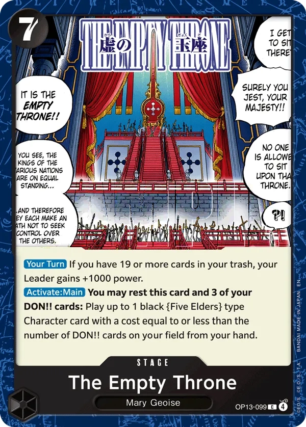 Carta The Empty Throne (OP13-099)